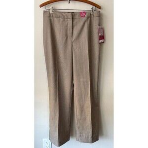 212 Collection Tan Pants Women's 6 Short Slimming Classic Fit Straight Leg New